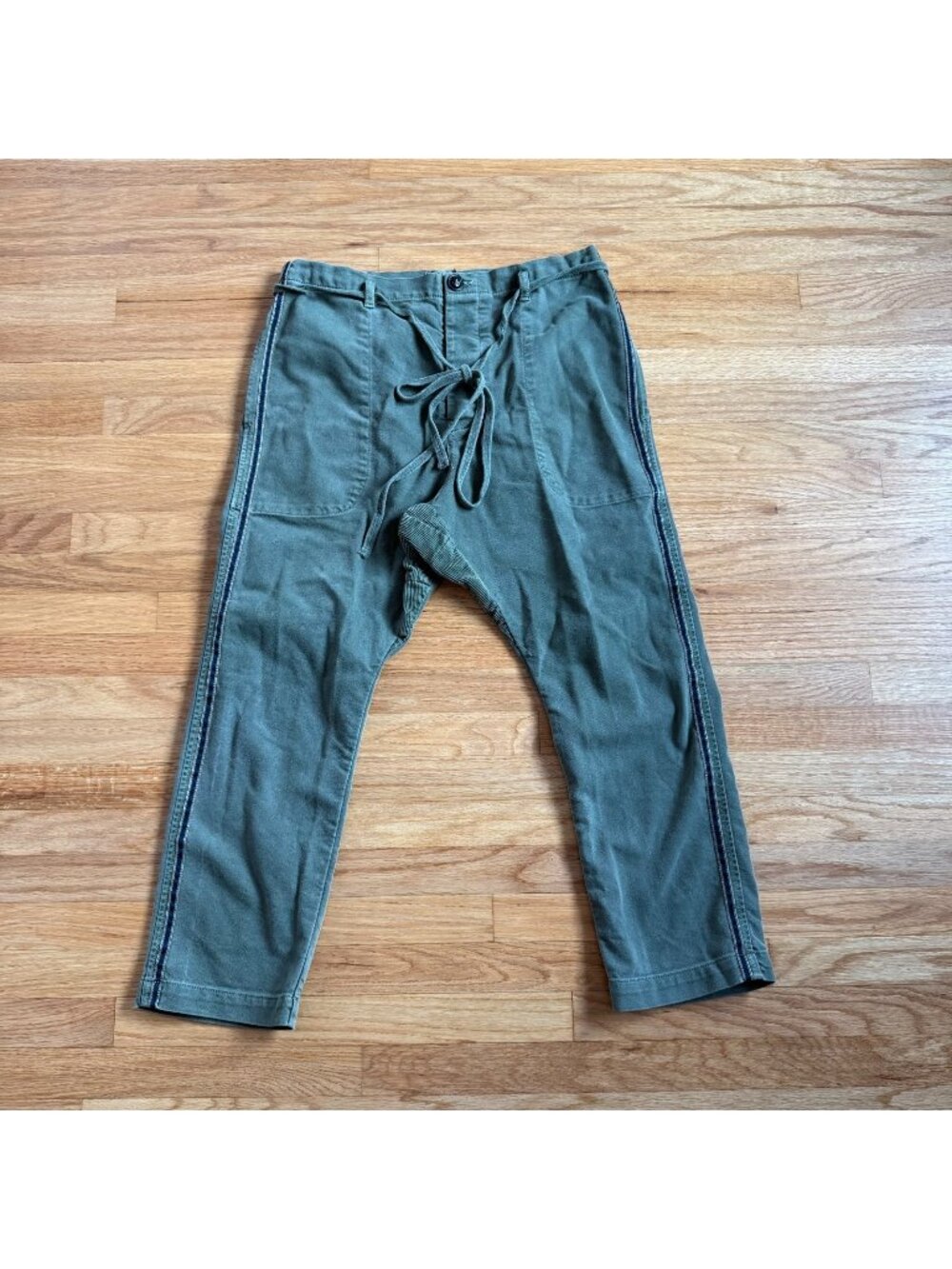 Dr. Collectors Military Fatigue Drawstring Trousers Medium